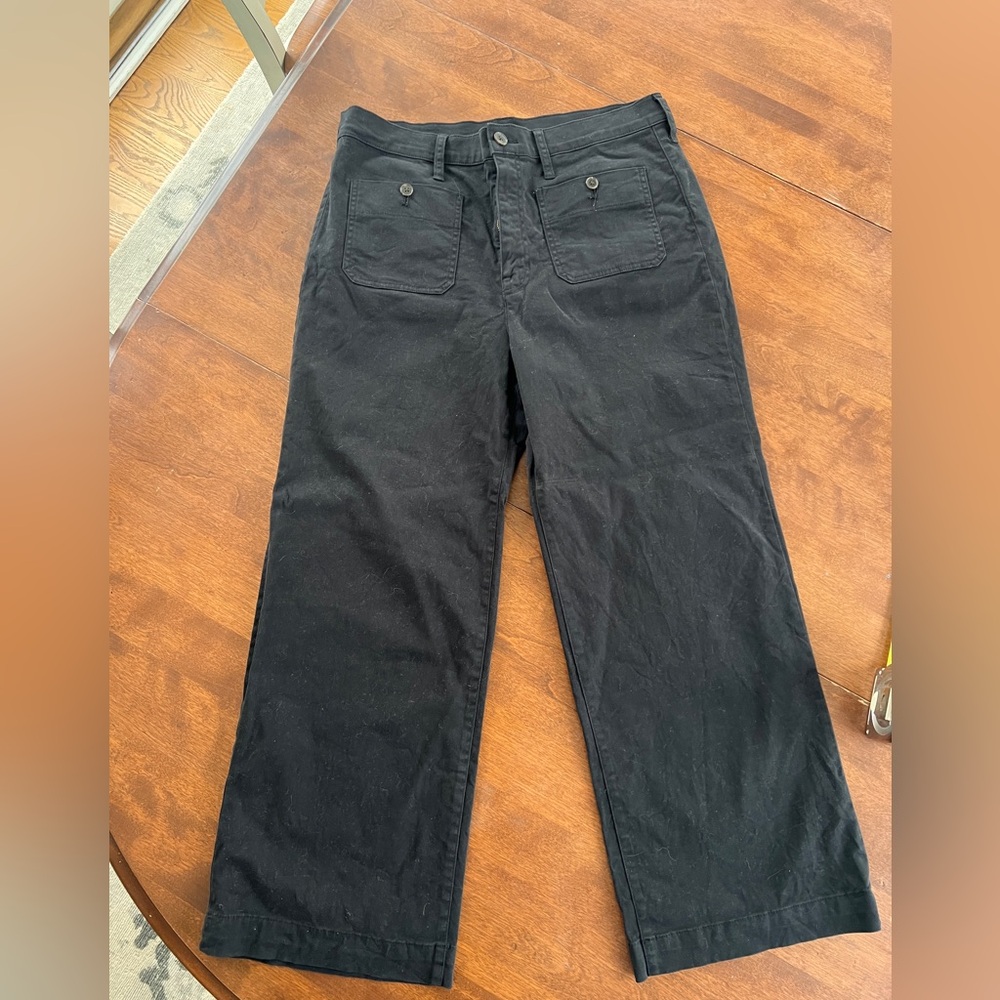 Black JCREW wideleg chino